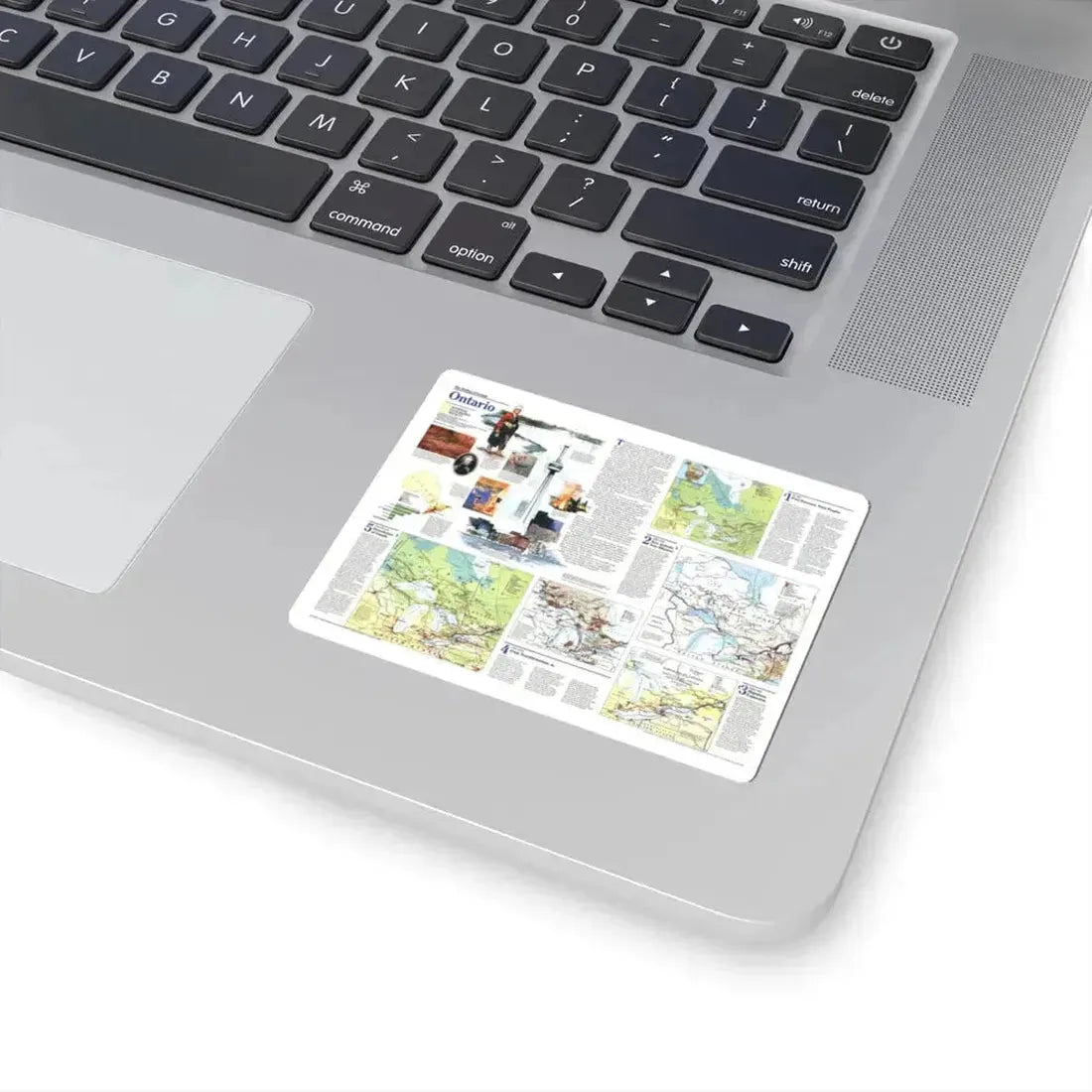 Canada - Ontario 2 (1996) (Map) STICKER Vinyl Kiss-Cut Decal - The Sticker Space