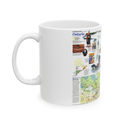 Canada - Ontario 2 (1996) (Map) White Coffee Mug-The Sticker Space