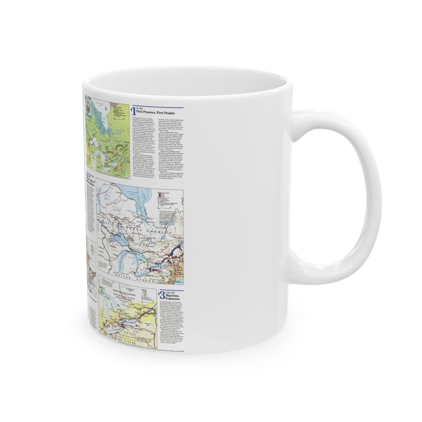 Canada - Ontario 2 (1996) (Map) White Coffee Mug-The Sticker Space