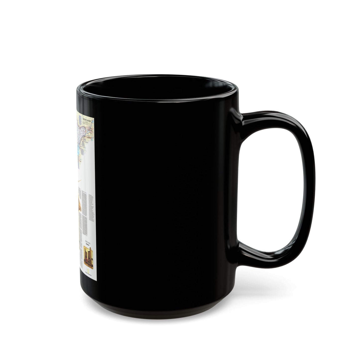 Canada - Ontario, Great Cities (1978) (Map) Black Coffee Mug-The Sticker Space