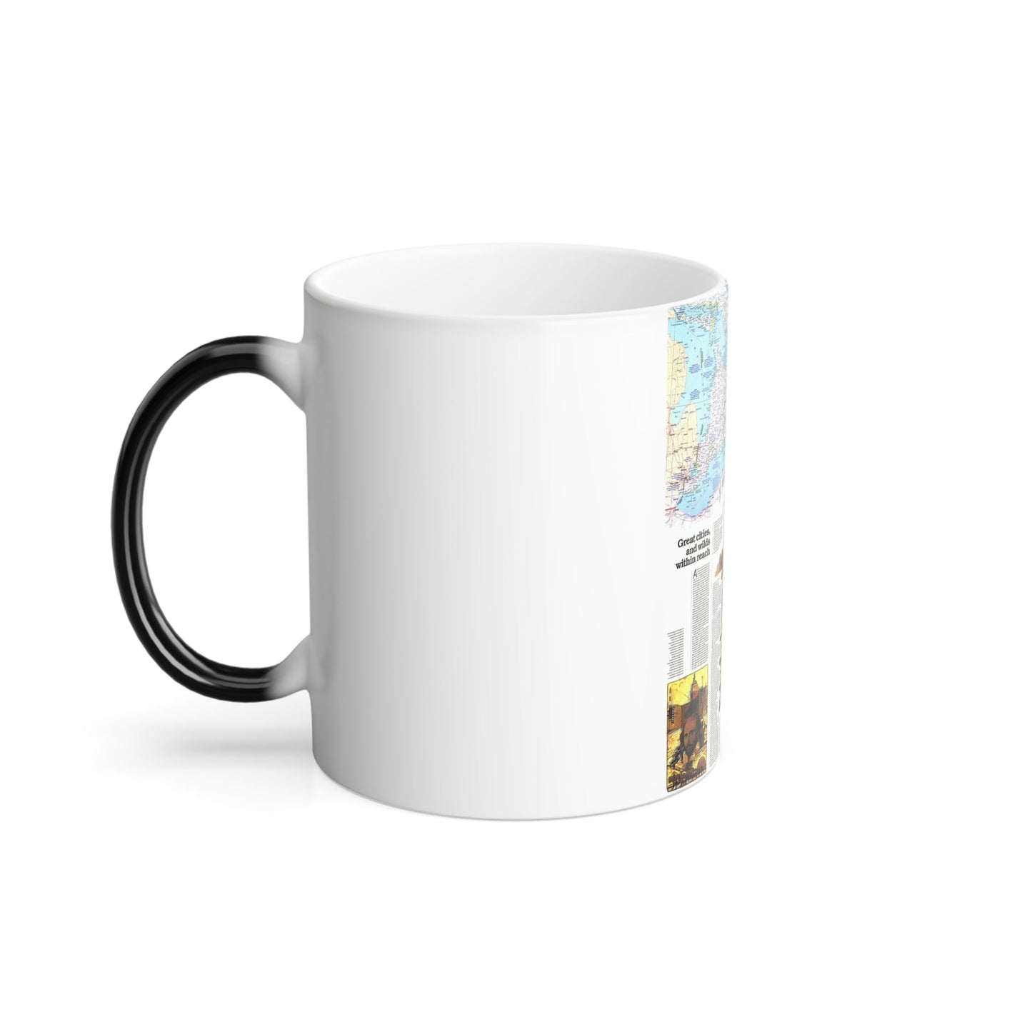 Canada - Ontario, Great Cities (1978) (Map) Color Changing Mug 11oz-11oz-The Sticker Space