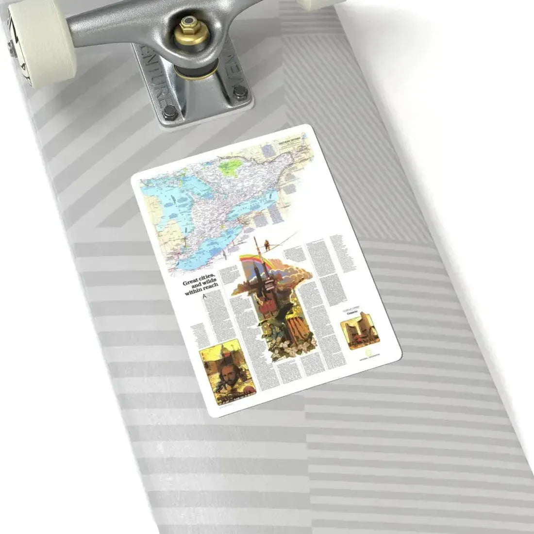 Canada - Ontario, Great Cities (1978) (Map) STICKER Vinyl Kiss-Cut Decal - The Sticker Space