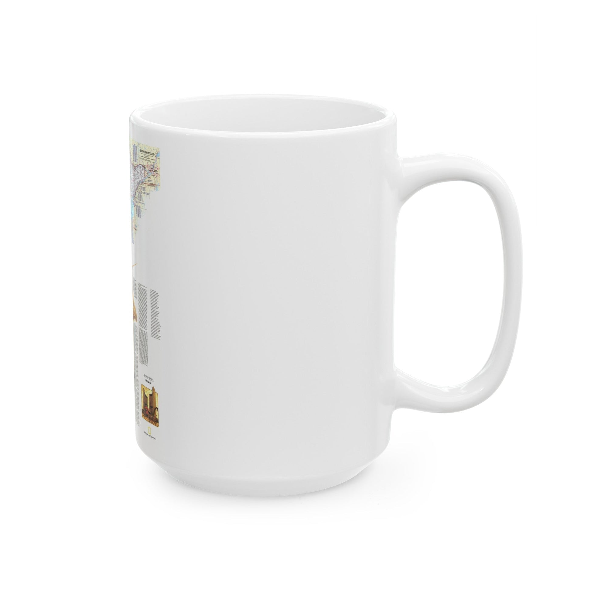 Canada - Ontario, Great Cities (1978) (Map) White Coffee Mug-The Sticker Space