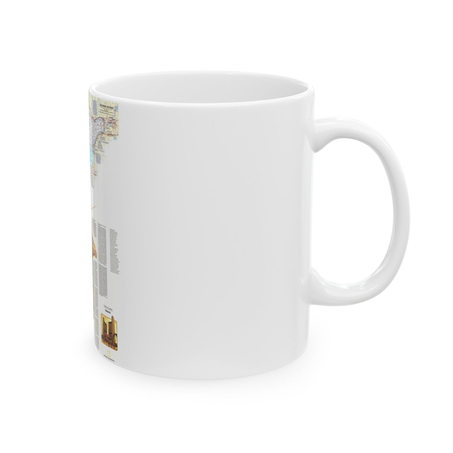 Canada - Ontario, Great Cities (1978) (Map) White Coffee Mug-The Sticker Space