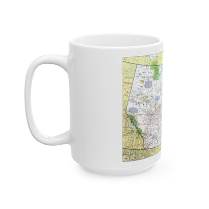 Canada - Prairie Provinces 1 (1995) (Map) White Coffee Mug-The Sticker Space