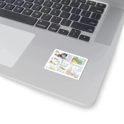 Canada - Prairie Provinces 2 (1995) (Map) STICKER Vinyl Kiss-Cut Decal - The Sticker Space
