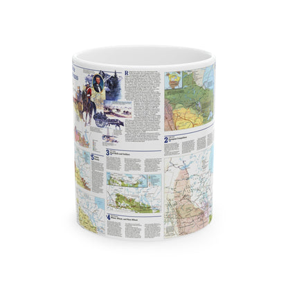 Canada - Prairie Provinces 2 (1995) (Map) White Coffee Mug-11oz-The Sticker Space