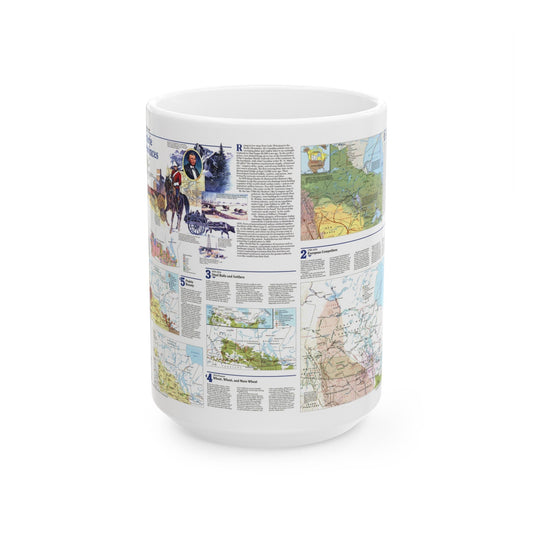 Canada - Prairie Provinces 2 (1995) (Map) White Coffee Mug-15oz-The Sticker Space