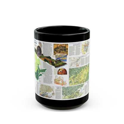 Canada - Quebec 2 (1991) (Map) Black Coffee Mug-15oz-The Sticker Space