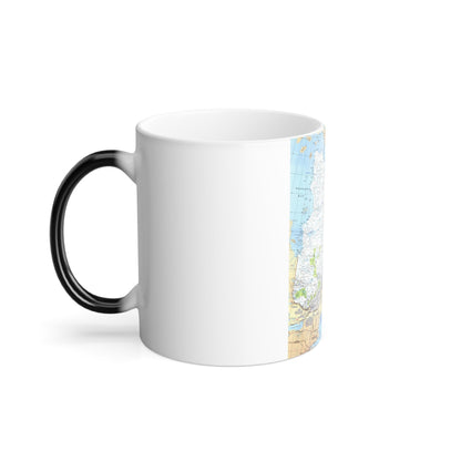 Canada - Quebec & Newfoundland (1980) (Map) Color Changing Mug 11oz-11oz-The Sticker Space