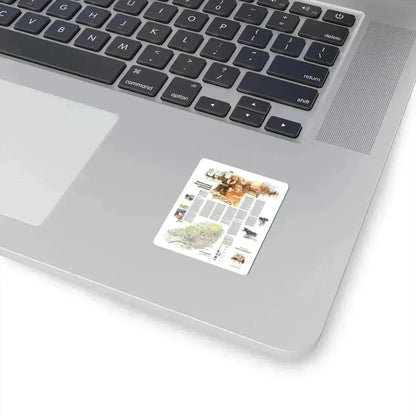 Canada - Quebec-Newfoundland (1980) (Map) STICKER Vinyl Kiss-Cut Decal - The Sticker Space