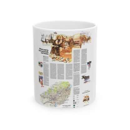 Canada - Quebec-Newfoundland (1980) (Map) White Coffee Mug-11oz-The Sticker Space