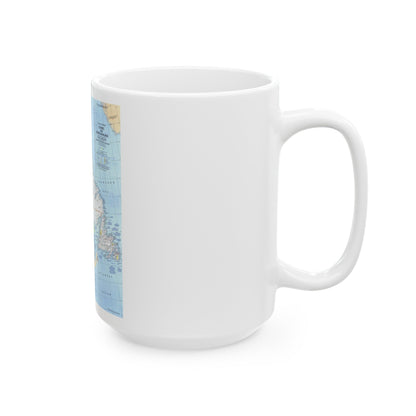 Canada - Quebec & Newfoundland (1980) (Map) White Coffee Mug-The Sticker Space