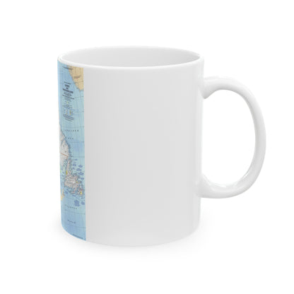 Canada - Quebec & Newfoundland (1980) (Map) White Coffee Mug-The Sticker Space