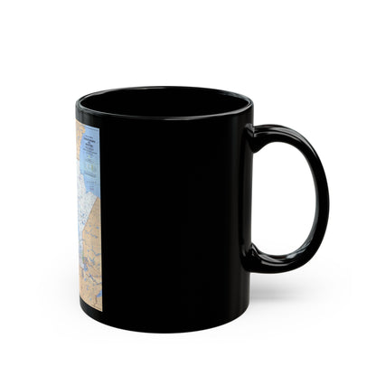 Canada - Saskatchewan & Manitoba (1979) (Map) Black Coffee Mug-The Sticker Space