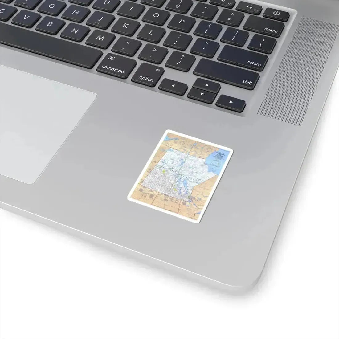 Canada - Saskatchewan & Manitoba (1979) (Map) STICKER Vinyl Kiss-Cut Decal - The Sticker Space