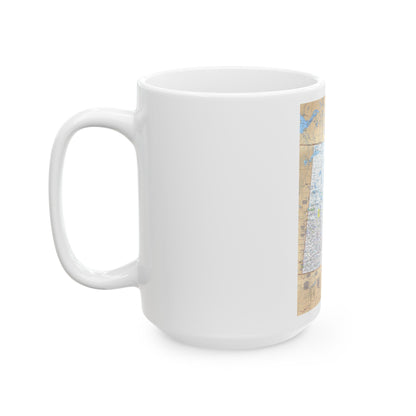 Canada - Saskatchewan & Manitoba (1979) (Map) White Coffee Mug-The Sticker Space