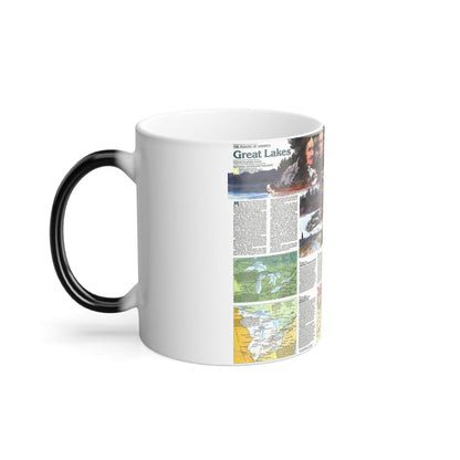 Canada - The Great Lakes 2 (1987) (Map) Color Changing Mug 11oz-11oz-The Sticker Space