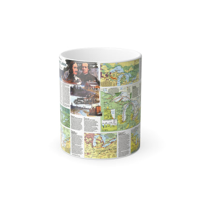 Canada - The Great Lakes 2 (1987) (Map) Color Changing Mug 11oz-11oz-The Sticker Space