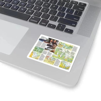 Canada - The Great Lakes 2 (1987) (Map) STICKER Vinyl Kiss-Cut Decal - The Sticker Space