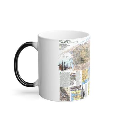 Canada - Vacationlands (1985) (Map) Color Changing Mug 11oz-11oz-The Sticker Space