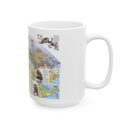 Canada - Vacationlands (1985) (Map) White Coffee Mug-The Sticker Space