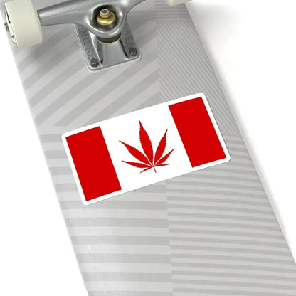 Canada Weed Flag (Canada) STICKER Vinyl Kiss-Cut Decal - The Sticker Space