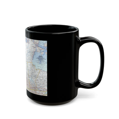 Canada - Western (1966) (Map) Black Coffee Mug-The Sticker Space