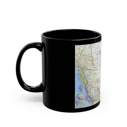 Canada - Western (1966) (Map) Black Coffee Mug-The Sticker Space