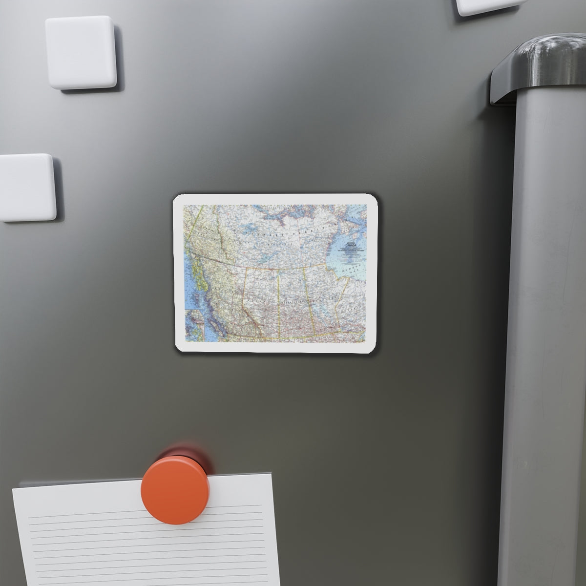 Canada - Western (1966) (Map) Refrigerator Magnet-The Sticker Space