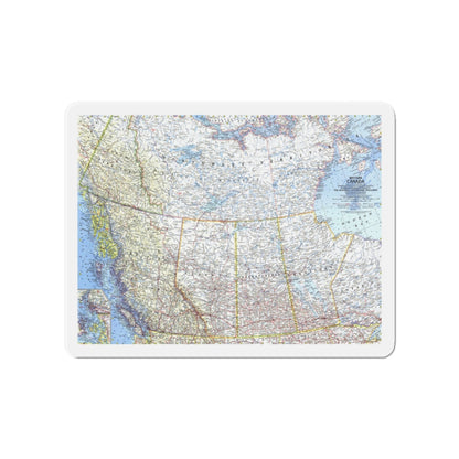 Canada - Western (1966) (Map) Refrigerator Magnet-4" x 4"-The Sticker Space