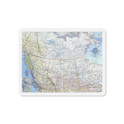 Canada - Western (1966) (Map) Refrigerator Magnet-5" x 5"-The Sticker Space