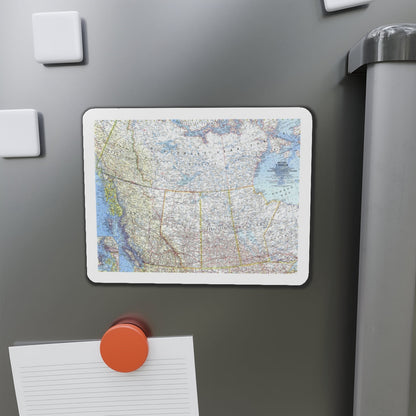 Canada - Western (1966) (Map) Refrigerator Magnet-The Sticker Space