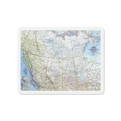 Canada - Western (1966) (Map) Refrigerator Magnet - The Sticker Space