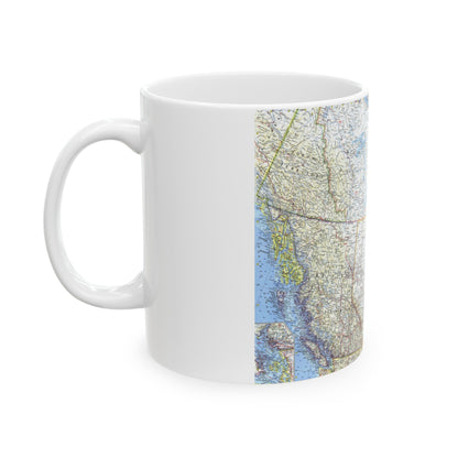 Canada - Western (1966) (Map) White Coffee Mug-The Sticker Space