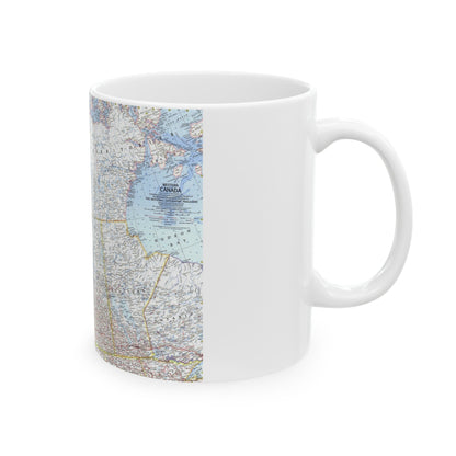 Canada - Western (1966) (Map) White Coffee Mug-The Sticker Space