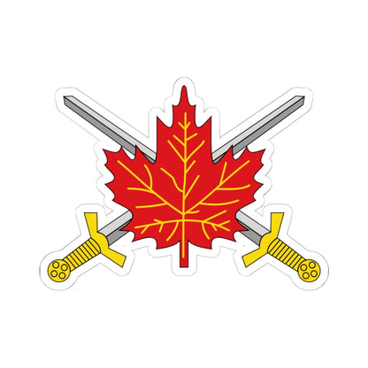Canadian Army Badge (Canada) (Coat of Arms) STICKER Vinyl Kiss-Cut Decal 6 Inch White - The Sticker Space