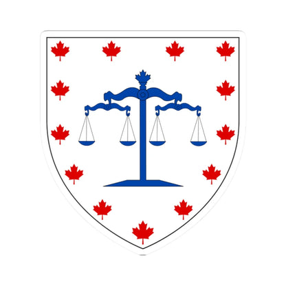 Canadian Bar Association Arms (Canada) (Coat of Arms) STICKER Vinyl Kiss-Cut Decal 2 Inch White - The Sticker Space