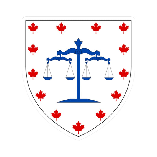 Canadian Bar Association Arms (Canada) (Coat of Arms) STICKER Vinyl Kiss-Cut Decal 2 Inch White - The Sticker Space