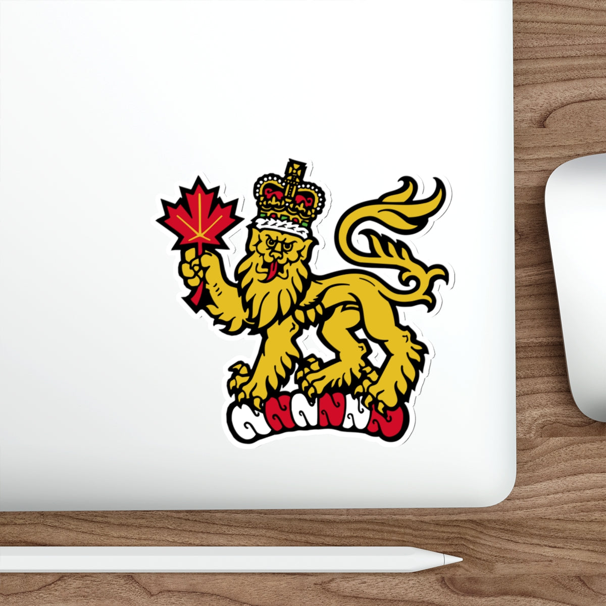 Canadian Crest STICKER Vinyl Die-Cut Decal-The Sticker Space