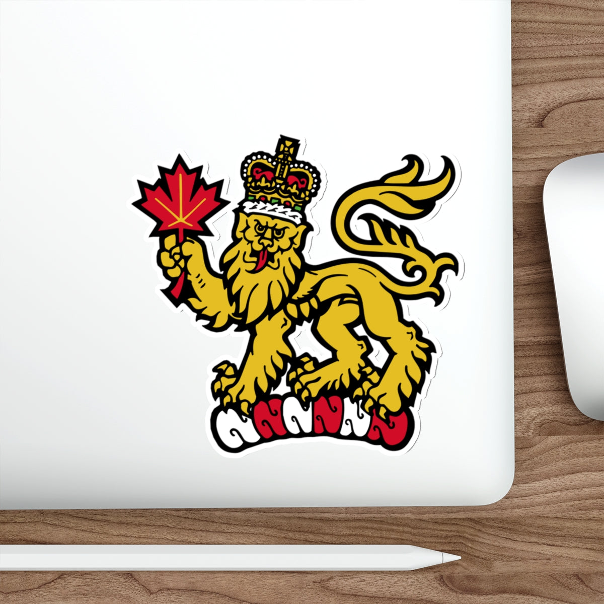 Canadian Crest STICKER Vinyl Die-Cut Decal-The Sticker Space