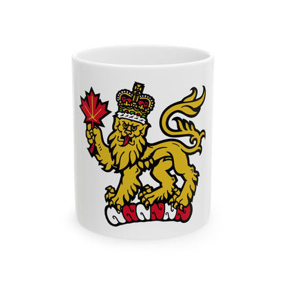 Canadian Crest - White Coffee Mug-11oz-The Sticker Space