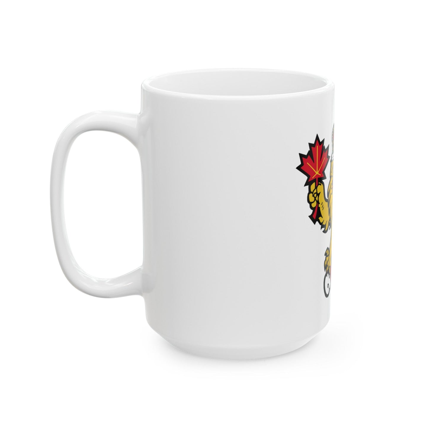 Canadian Crest - White Coffee Mug-The Sticker Space