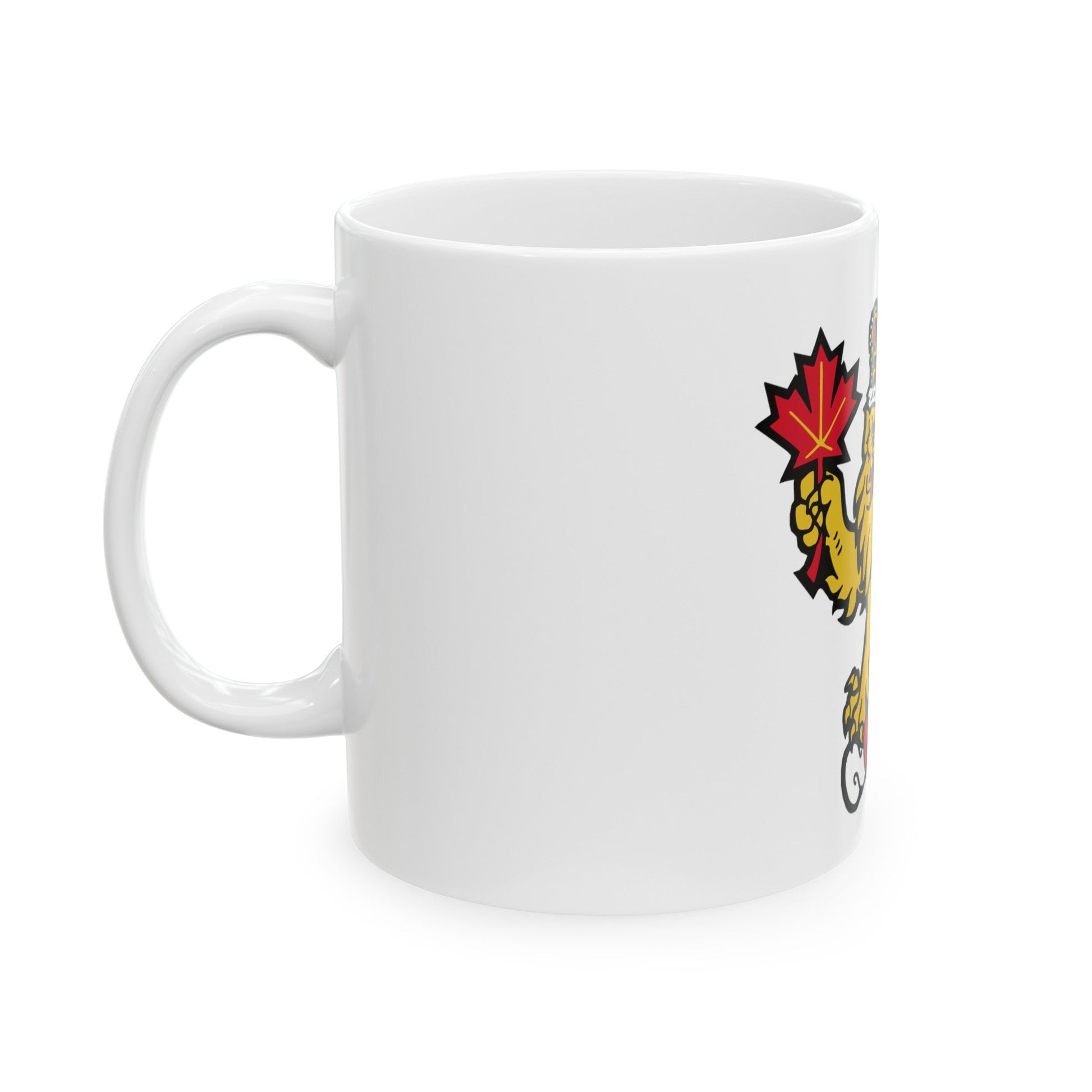 Canadian Crest - White Coffee Mug-The Sticker Space