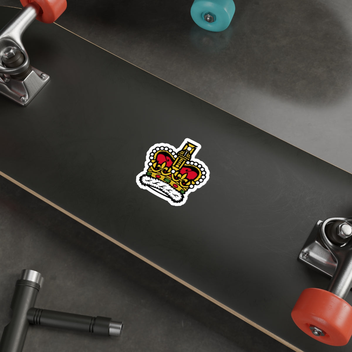 Canadian Crown STICKER Vinyl Die-Cut Decal-The Sticker Space