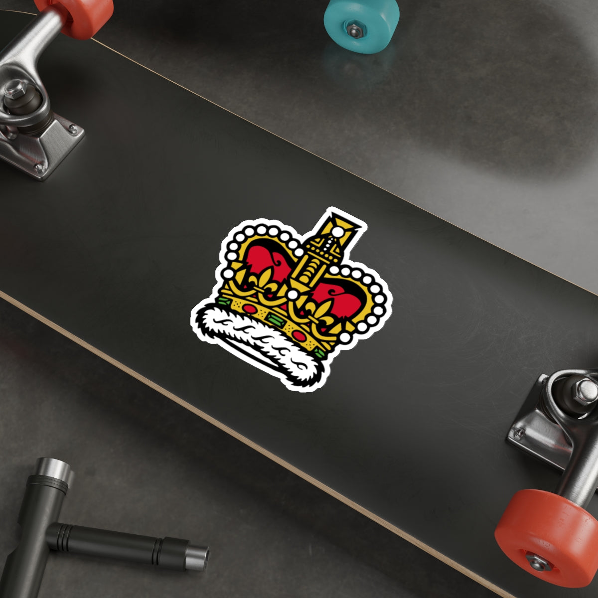 Canadian Crown STICKER Vinyl Die-Cut Decal-The Sticker Space