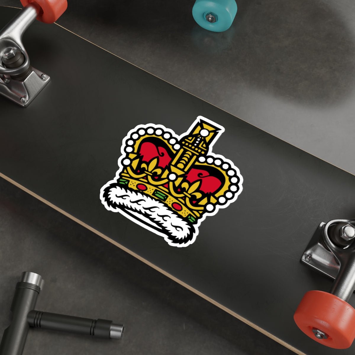 Canadian Crown STICKER Vinyl Die-Cut Decal-The Sticker Space