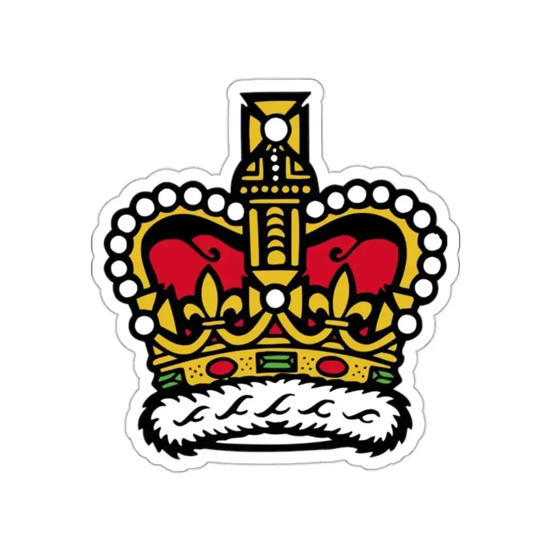 Canadian Crown STICKER Vinyl Die-Cut Decal - The Sticker Space