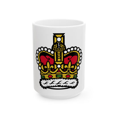 Canadian Crown - White Coffee Mug-15oz-The Sticker Space