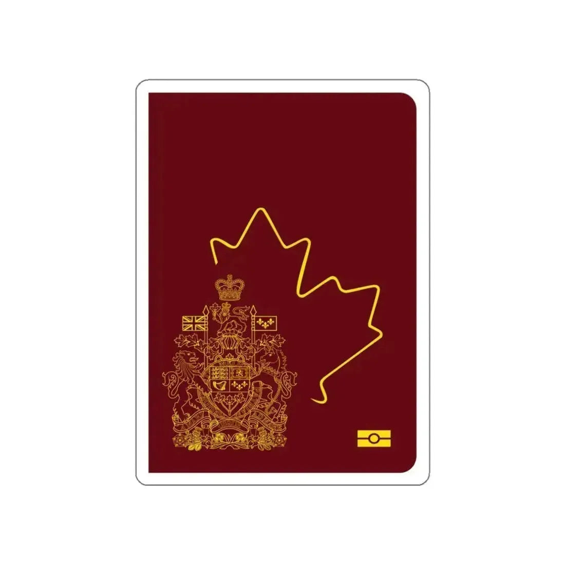 Canadian Diplomatic Passport STICKER Vinyl Die-Cut Decal 4 Inch - The Sticker Space